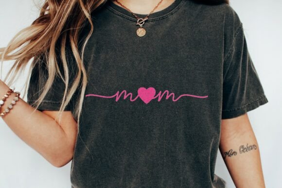 Download Mom Love Heart Script Design Png - Mom Collection