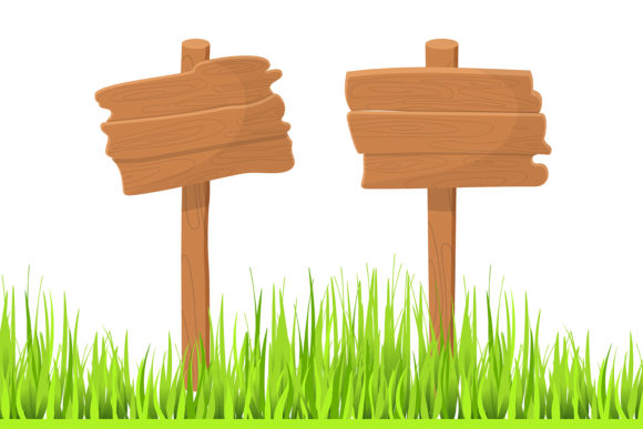 Download Cartoon Brown Wooden Advertise Banner - Cartoon Collection