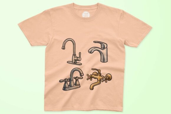 Download Set of Four Distinct Faucet Styles - Premium Bundle