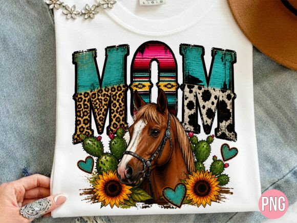 Download Western Mom Horse Sunflower PNG - Mom Collection