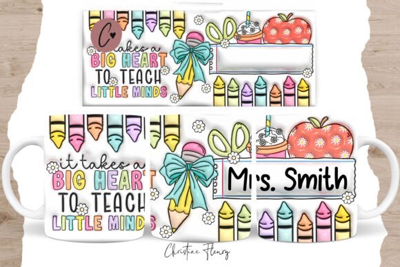 Download 3D Inflated Personalized Teacher Mug PNG - Mug Collection