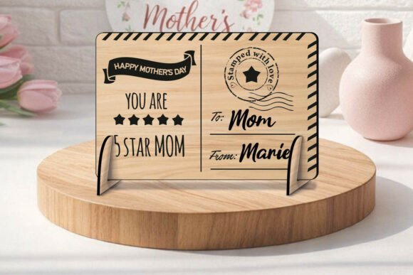 Download 5 Stars Mom Happy Mother's Day SVG Post - Mom Collection