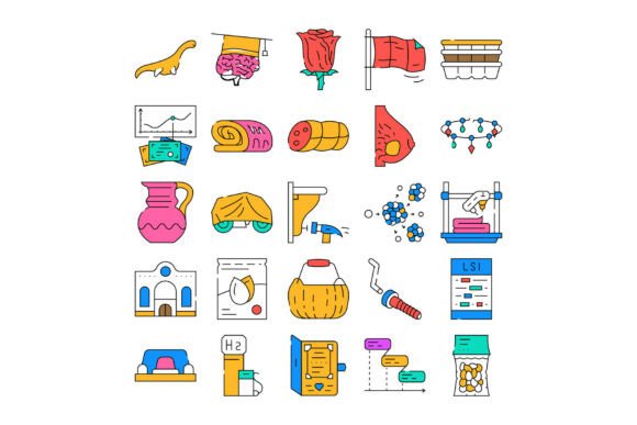 Download Collection of Distinct Colored Icon Desi - Premium Bundle