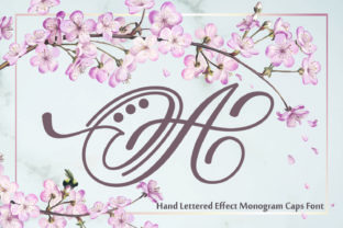 Download Hand Lettered Effect Monogram - Hand lettered Collection